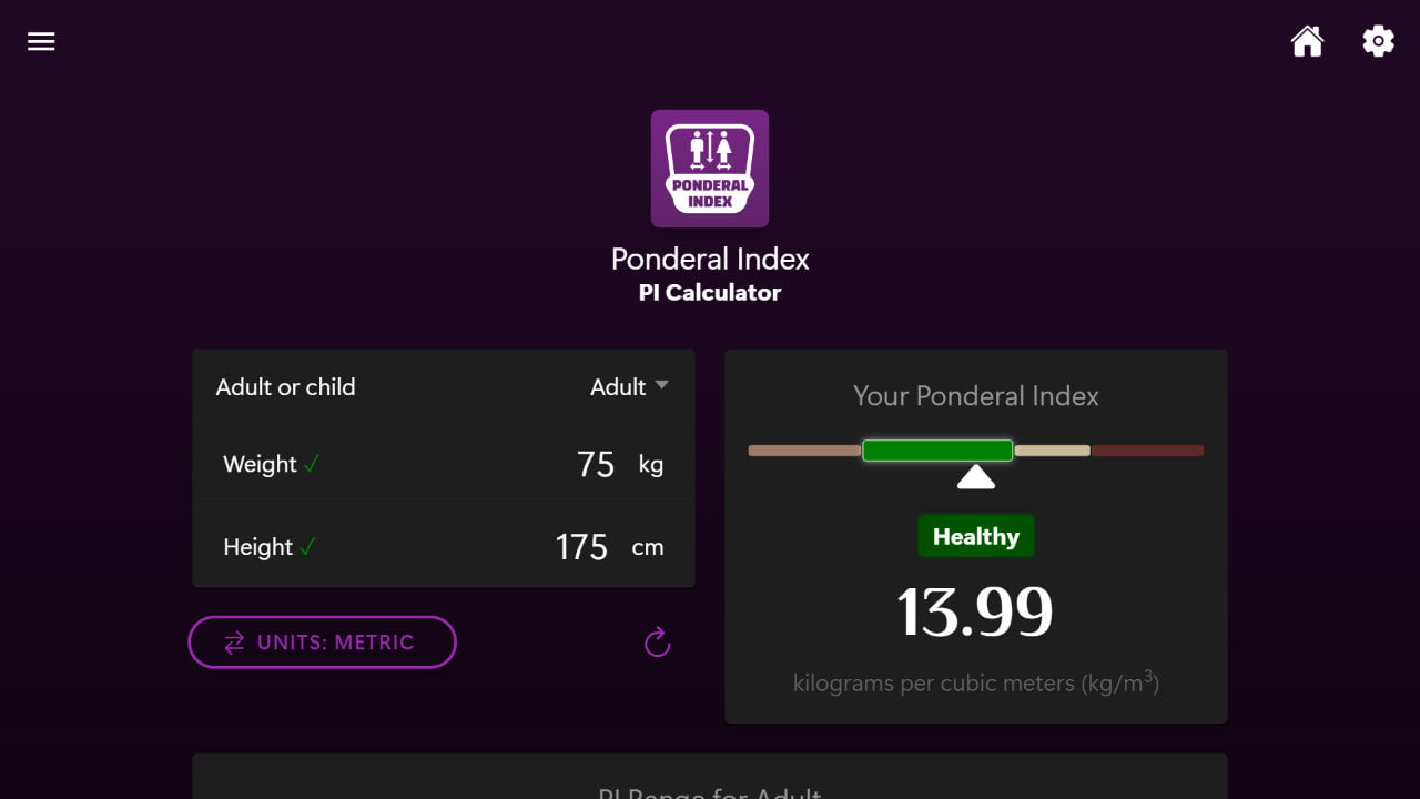 PI   Ponderal Index Calculator   Calculator Hub