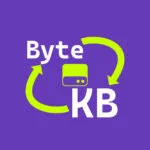 Byte to KB Converter app icon