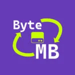 Byte to MB Converter app icon