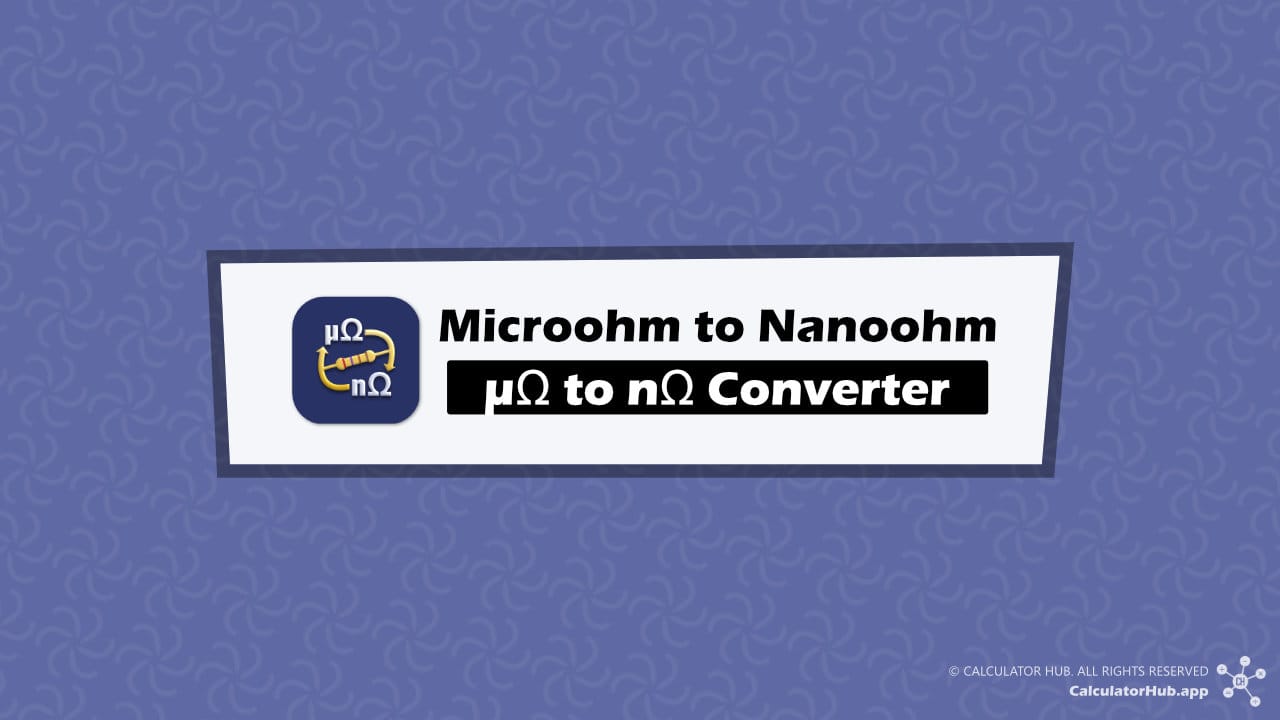 Microohm to nanoohm converter
