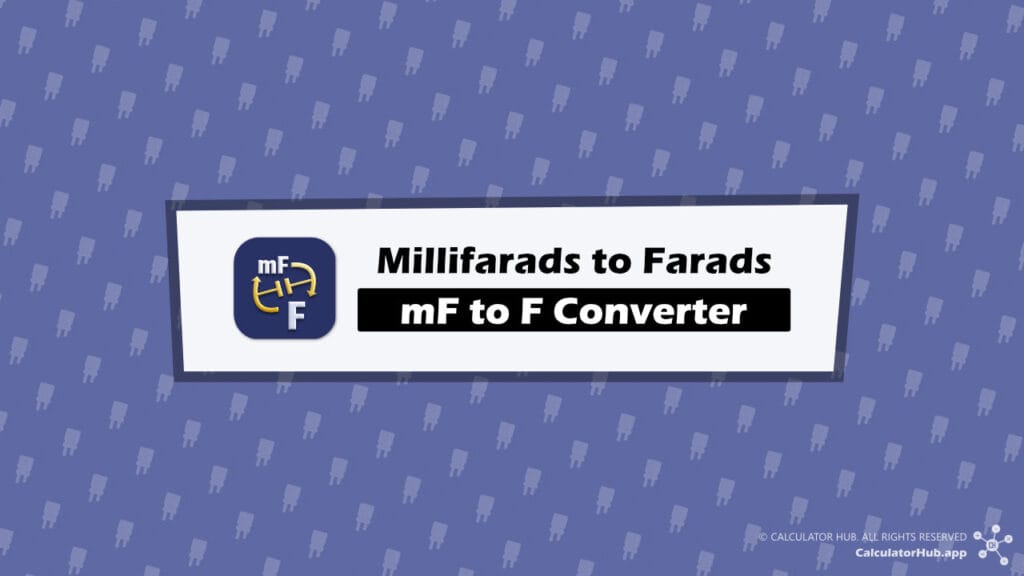 Millifarads (mF) to Farads (F) Converter